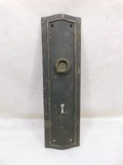 1800's Antique Entry DOOR Plate Large VICTORIAN Style Original Brass ORNATE