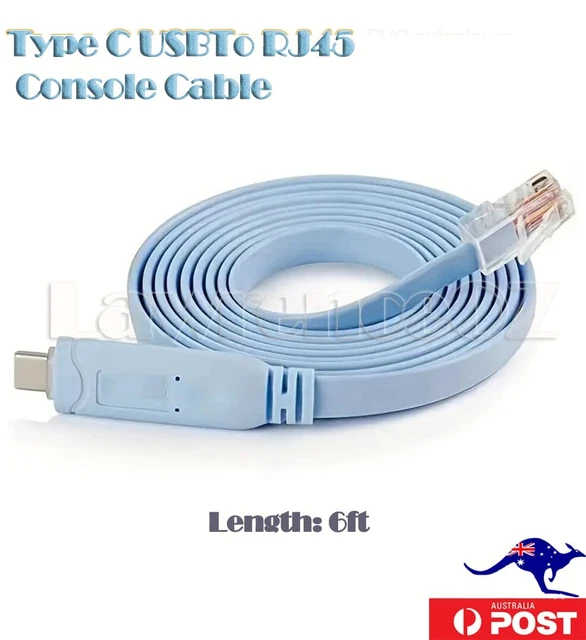 TYPE C USB TO RJ45 Serial Console Cable Net Cable for Cisco MAC Linux