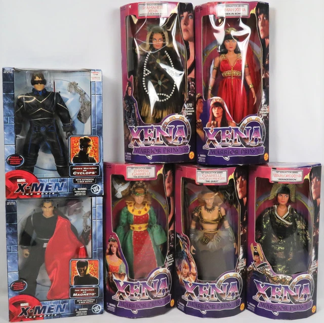 Lot 7 Toy Biz Xena Princess & Marvel X-Men Cyclops Magneto Action Figures NEW