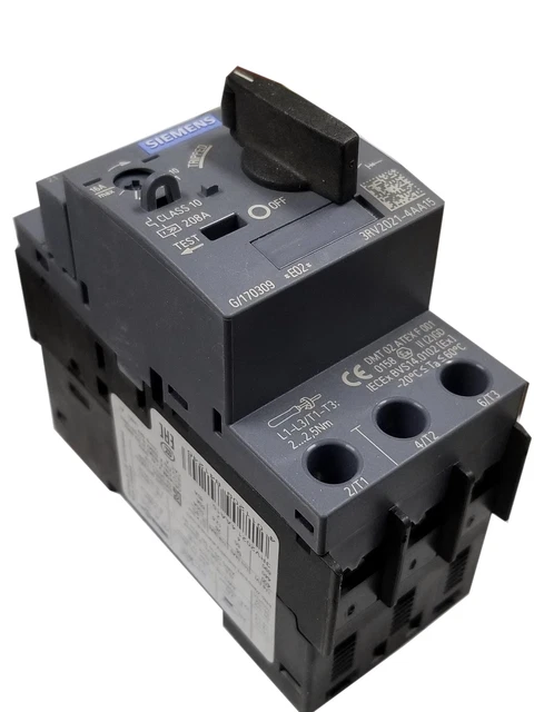 Siemens 3Rv2021-4Aa15 U 10 - 15A 600V 3P Used