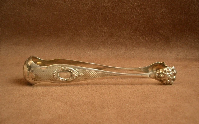 Pince à Broche/robe Vintage Art Nouveau 1895-1910 - Cœur Plaqué Argent Sur Cuivre - Pièce Ancienne Allemande