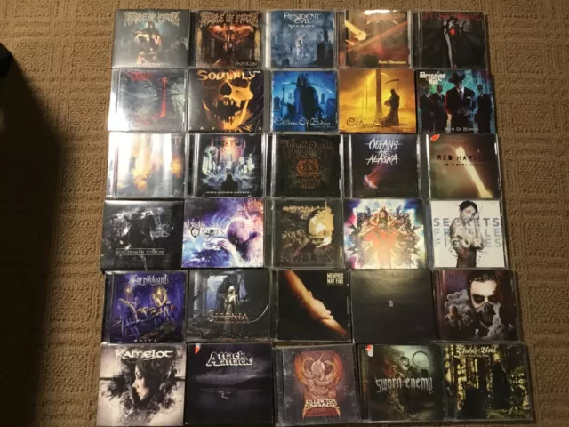 Metalcore Heavy Death Gothic Metal CD Lot of 30 Different CD's