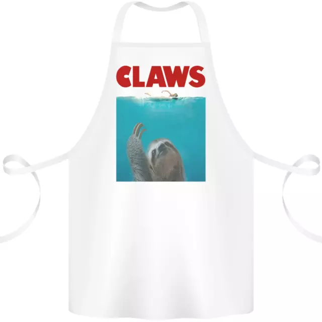 Claws Funny Sloth Parody Cotton Apron 100% Organic