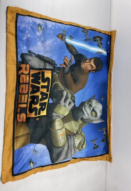 Funda de almohada estándar Star Wars Rebels 1 pieza azul simulado amarillo