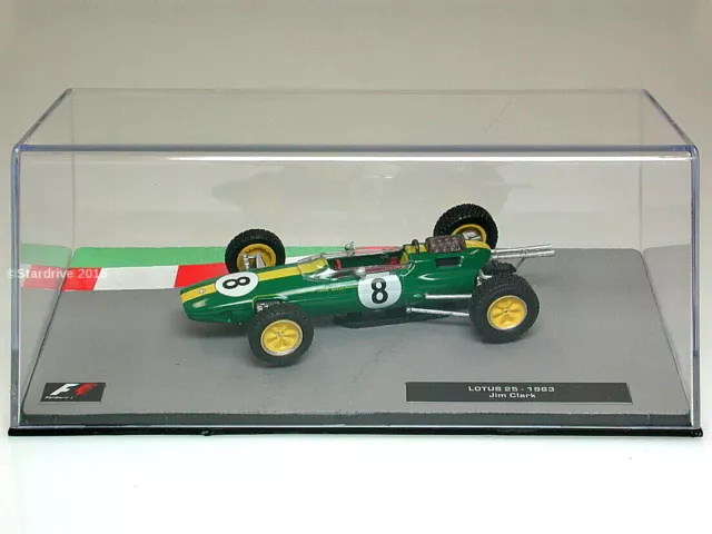 JIM CLARK Lotus 25 - F1 Racing Car 1963 - Collectable Model - 1:43 Scale