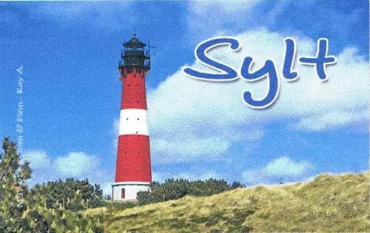 Island Sylt North Nord Frisia Lighthouse Germany Photo Magnet Travel Souvenir
