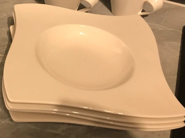 Villeroy & Boch Speiseteller Suppenteller 4 Stück  New Wave
