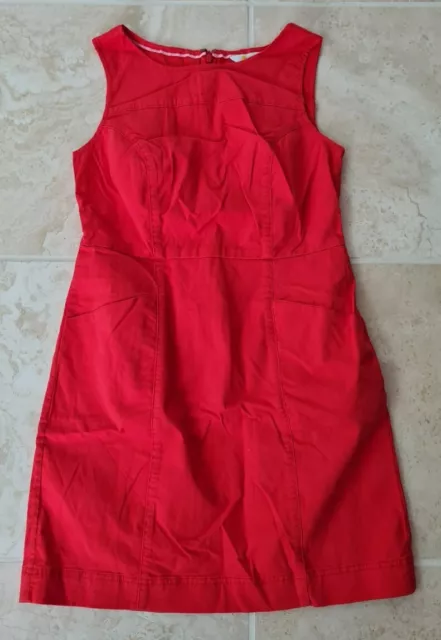 BODEN LADIES TAMARA Dress POP RED SIZE UK 10P W0076 RRP 60.00
