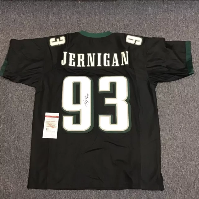 Timmy Jernigan Signed Auto Autograph Eagles Style XL Jersey JSA COA