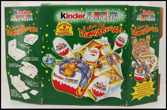 KINDER TROVAREGALI diorama 2003 sorpresa in serie completa da FERRERO di slitta