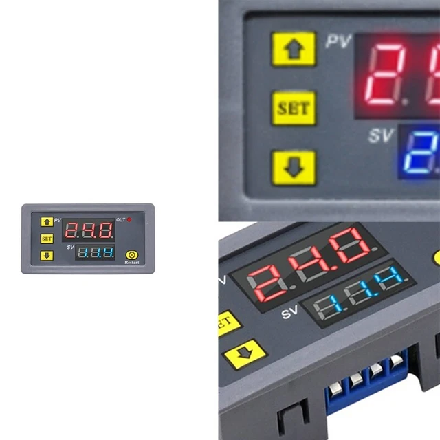 DIGITAL TIME DELAY Relay LED Display Cycle Timer Control Switch ...