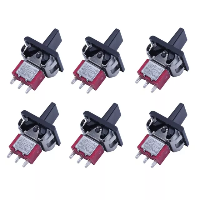 6X AC 250 V / 3A 125 V / 5 A Momentan-SPDT 3 Positionen Kippschalter T80-R tii