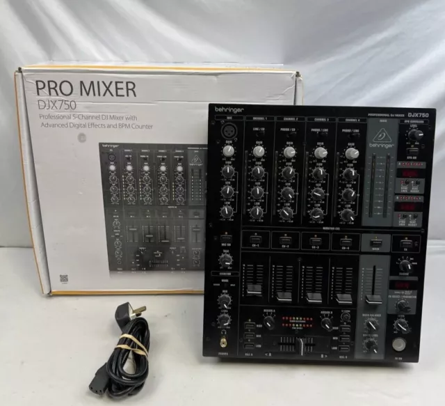 behringer mixer Djx 750 4 Channel Pro Mixer