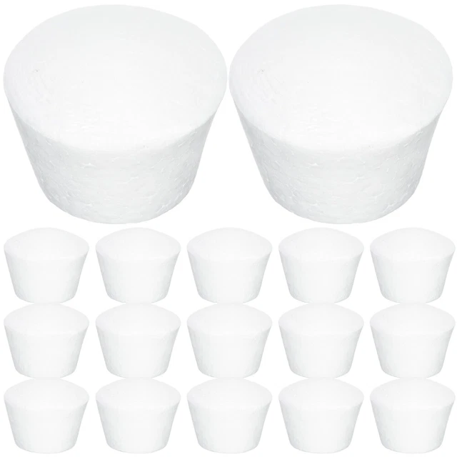 Set Di 3 Manichini Per Torte Finte A Forma Di Cuore in Schiuma Per