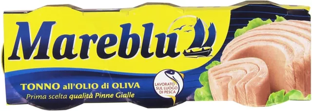 Mareblu - Tonno, all'Olio di Oliva, 3 scatole da 80 g