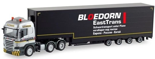 SEMI-REMORQUE GOLDHOFER SURBAISSÉE Ã€ 5 ESSIEUX AVEC Ranchers Bleu Cobalt