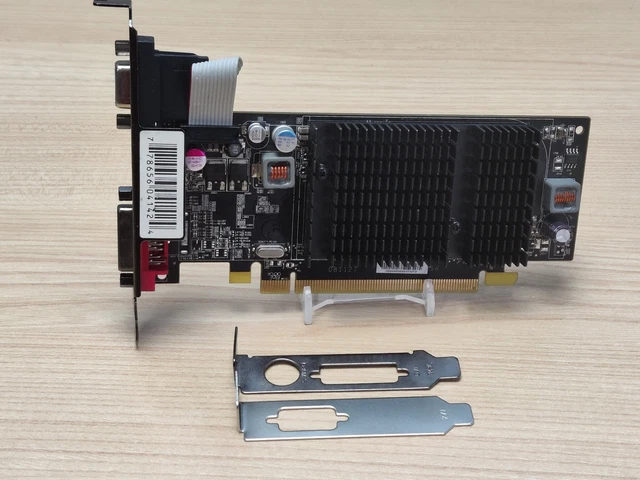XFX ATi Radeon HD 4350 512MB retro graphics card + all brackets. Tested. TV-Out