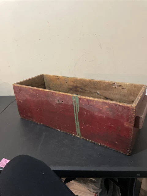 Antique ATLAS POWDER Co. Explosive Box Advertising Empty Wooden Crate 8
