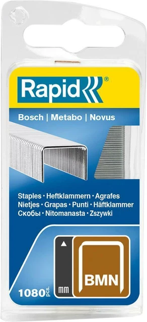 RAPID Heftklammer BMN53/14, 1080 Stück in Blisterpackung Tackerklammern