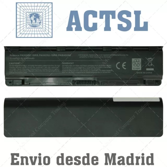 BATERIA para Toshiba Satellite C855 10.8v 4400mAh