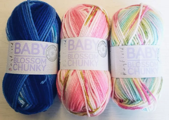 Sirdar Hayfield Baby Blossom Chunky 100g Balls Acrylic Yarn Knitting Crochet