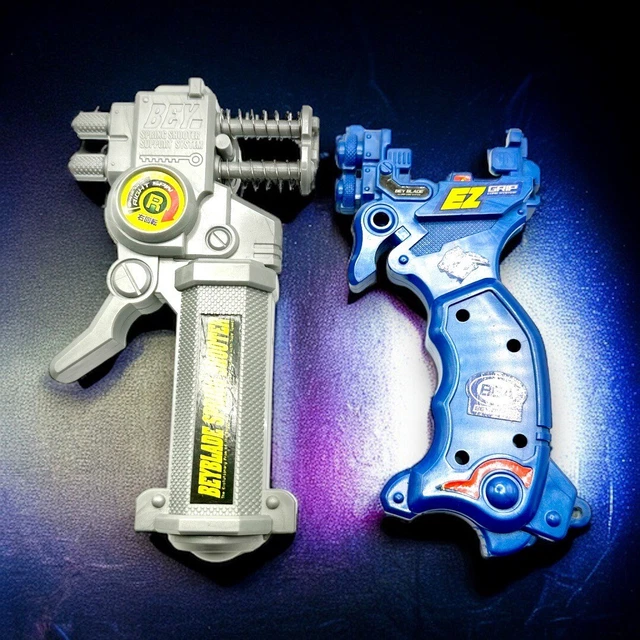 Spring Shooter Machine BEYBLADE ORIGINAL TAKARA Customize EZ + Spring Shooter Grip Launcher £ ...