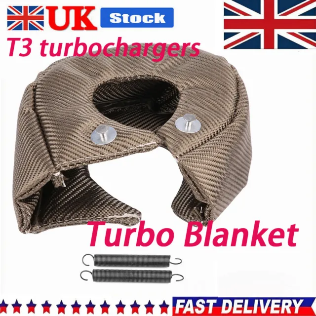 T3 T25 GT25 GT28 GT30 Turbo Blanket Heat Shield Barrier Turbocharger Cover Wrap.