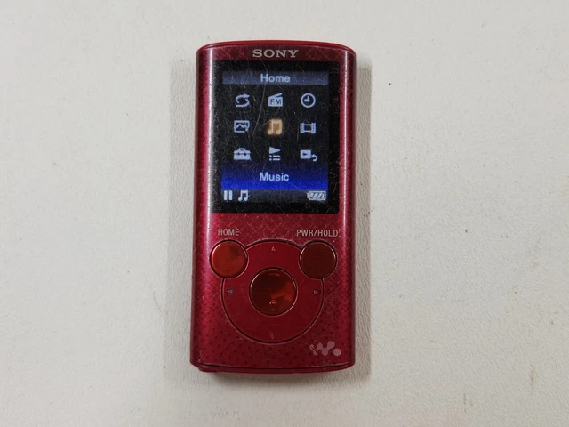 Sony Walkman NWZ-E384 - 8GB - Red - Digital Media / MP3 Player - Q3904