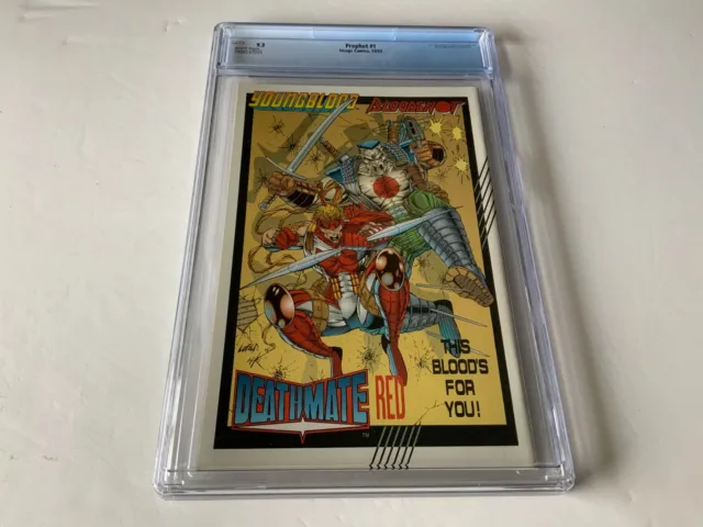 Prophet 1 Cgc 9.2 White Pages Coupon Included Rob Liefeld Image Comics 1993 Cc 10