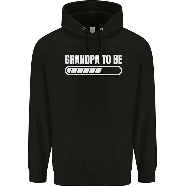 Felpa con cappuccio nonno neonato uomo 80% cotone