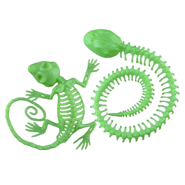 1 Juego de Decoración de Halloween Halloween Plástico Serpiente Luminoso Simulado Gecko