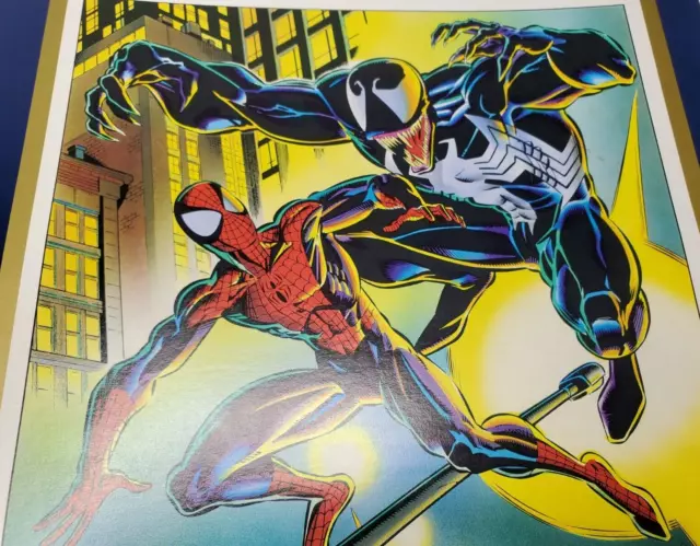 Vintage Spider Man Venom Poster 1992 Dealer ONLY Ltd. 3000 Comic