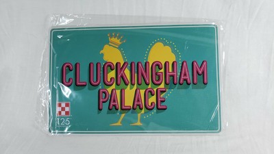 NEW PURINA Chicken Feed Metal Coop SIGN The Cluckingham Palace Farm Kitchen Decr