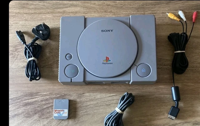SONY PLAYSTATION PS1 Grey Console SCPH-5552 With Sony Controller Memory ...