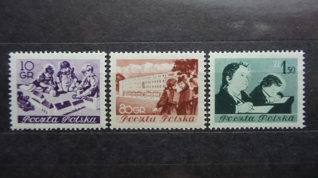 Polen 1953 / Kat. Fischer Nr. 693 -  695  Postfrisch / MNH (**)