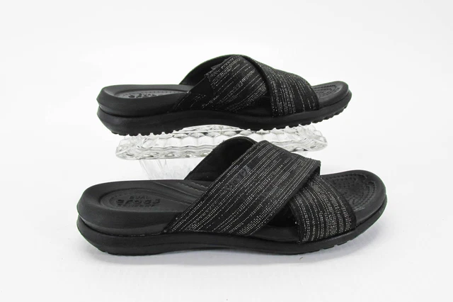Crocs capri shimmer sales cross band sandals