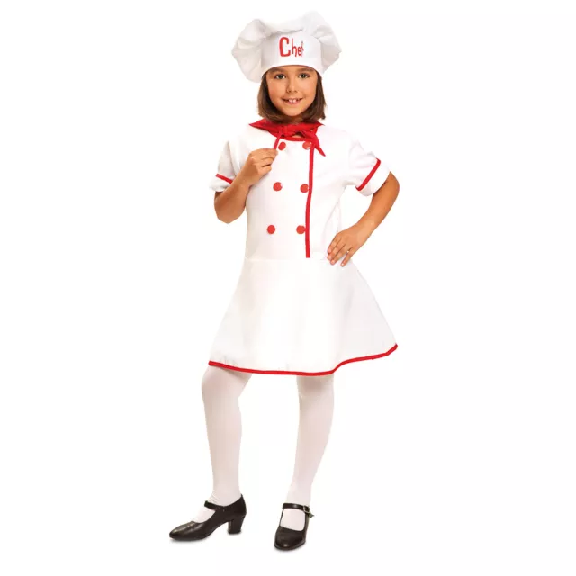 Dress Up America Deluxe Chef Costume For Girls - Beautiful Role Play Dress