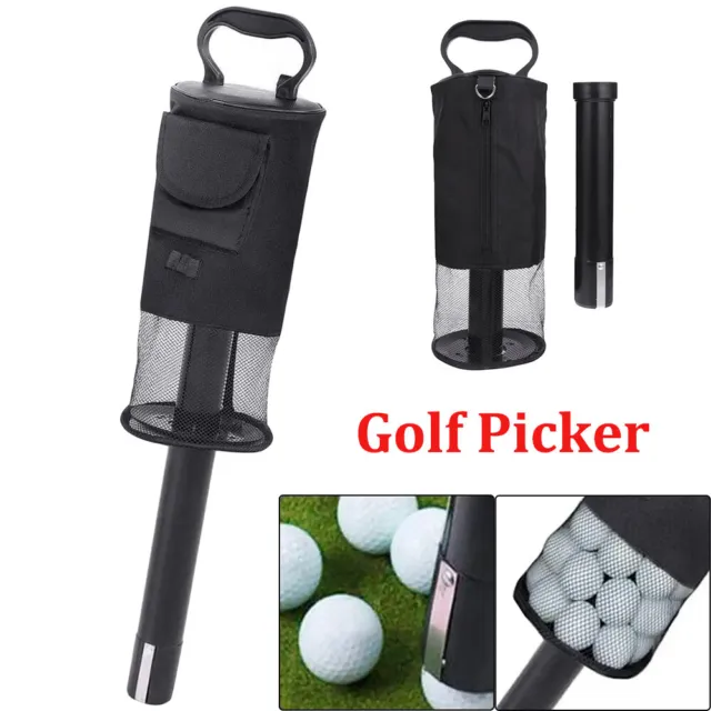 Golf Ball Pick up with Tube Holds 70 Balls Golfing Accessories Training Tool UK