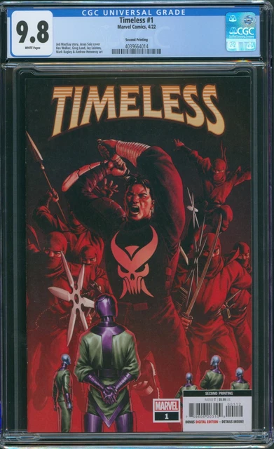 Timeless # 1 CGC 9.8 2nd Print 1st Punisher Cover with New Logo+More Marvel 2022