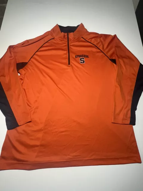 Syracuse Orange College  1/4 Zip  Pull Over XXL Colosseum