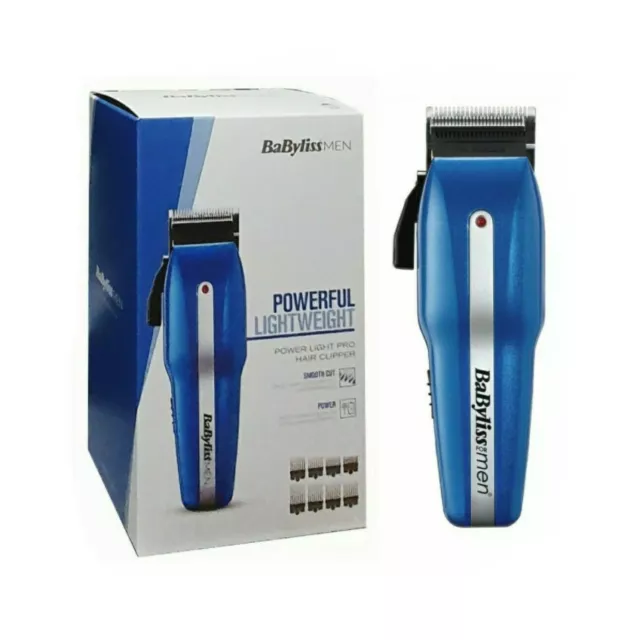 BaByliss Pro Herren Haarschneider Rasierer Power Licht kabelgebundener Akkuschneider 7498CU