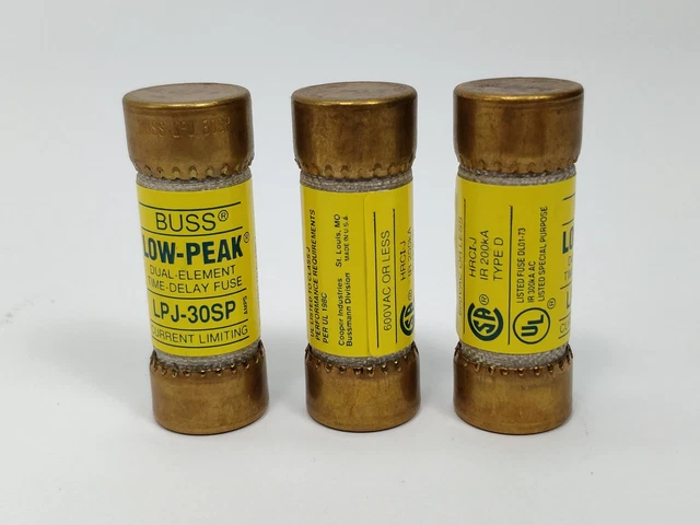 Cooper LPJ-30SP Dual-Element Time-Delay Fusible