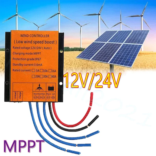 12V/24V WIND TURBINE Generator MPPT Charge Controller Boost Regulator ...