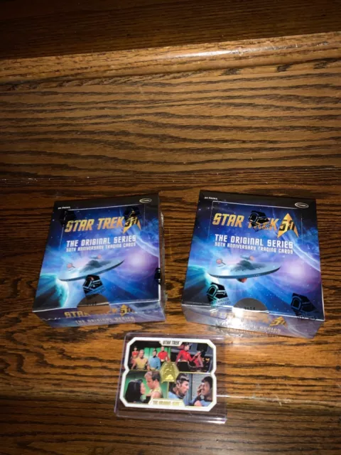 TWO 2016 Rittenhouse Star Trek TOS 50th Anniversary Trading Card HOBBY Boxes 40a