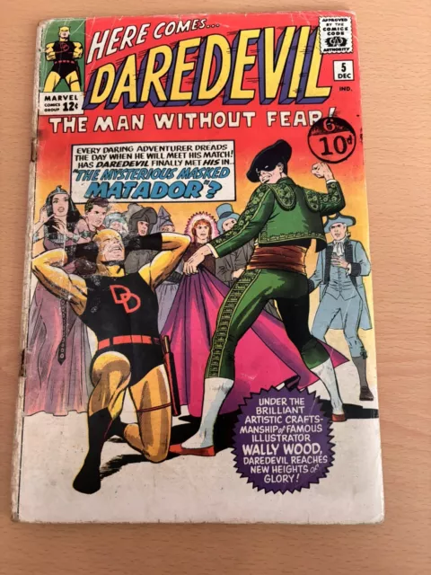 Daredevil No 5 (1964). 1st App Matador. Silver Age Comic.