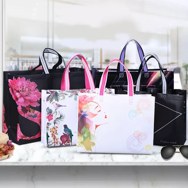 Borsa per la spesa Eco Impermeabile Tessuto Non Tessuto Riutilizzabile Borsa Donna