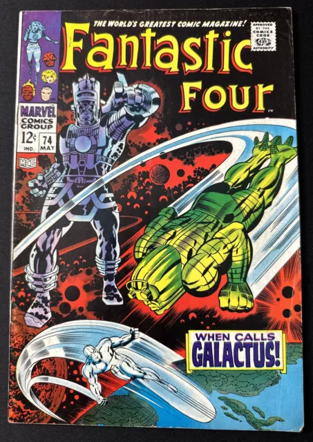 Fantastic Four #74 Galactus and Silver Surfer Marvel Mid Grade