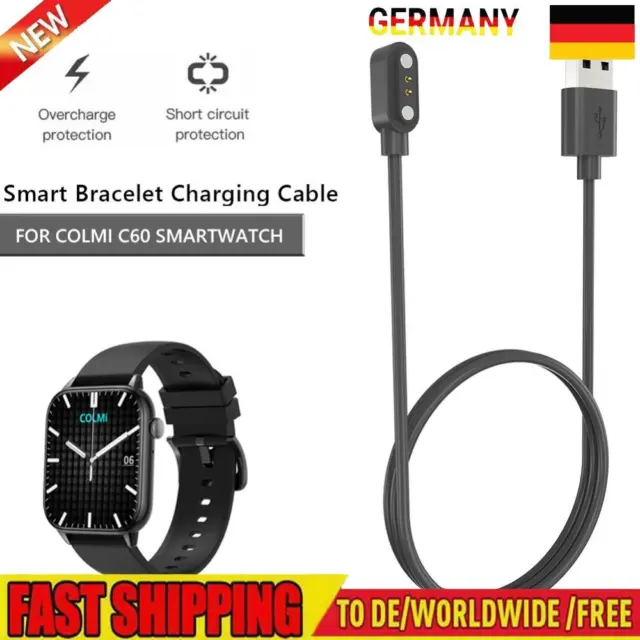 Magnetic Smart Watch Charger 0.6M USB Charger Cable Cord for COLMI C60/C61/ I20