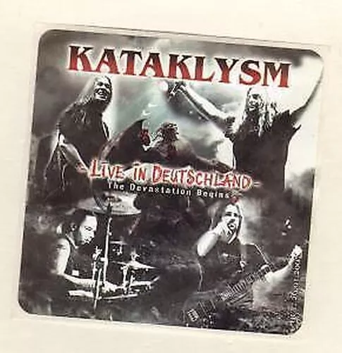 Kataklysm Live In Deutschland sticker 2007 3" x 3" promo sticker
