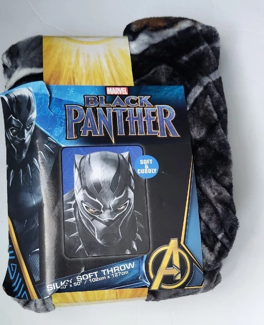 Manta de tiro suave Marvel Black Panther T'Challa 40"" X 50"" 2017
